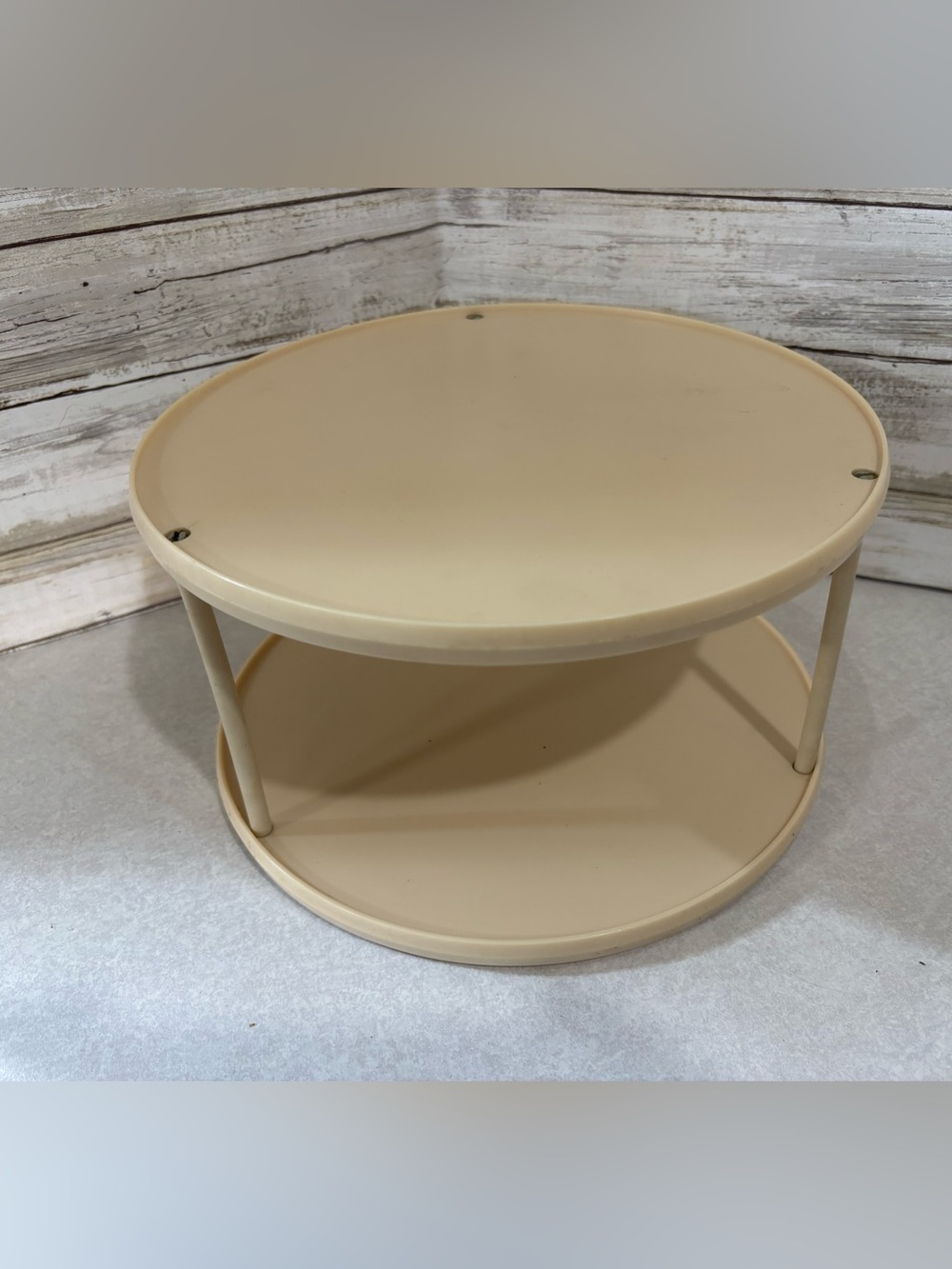 Vintage Rubbermaid 2 decker lazy Susan carousel